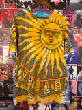 Vintage Liquid Blue Sun Moon All Over Print Tie Dye T Shirt