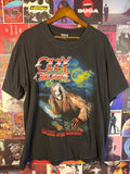 Vintage Ozzy Osbourne Bark At The Moon Asian Bootleg REO Tag T-Shirt