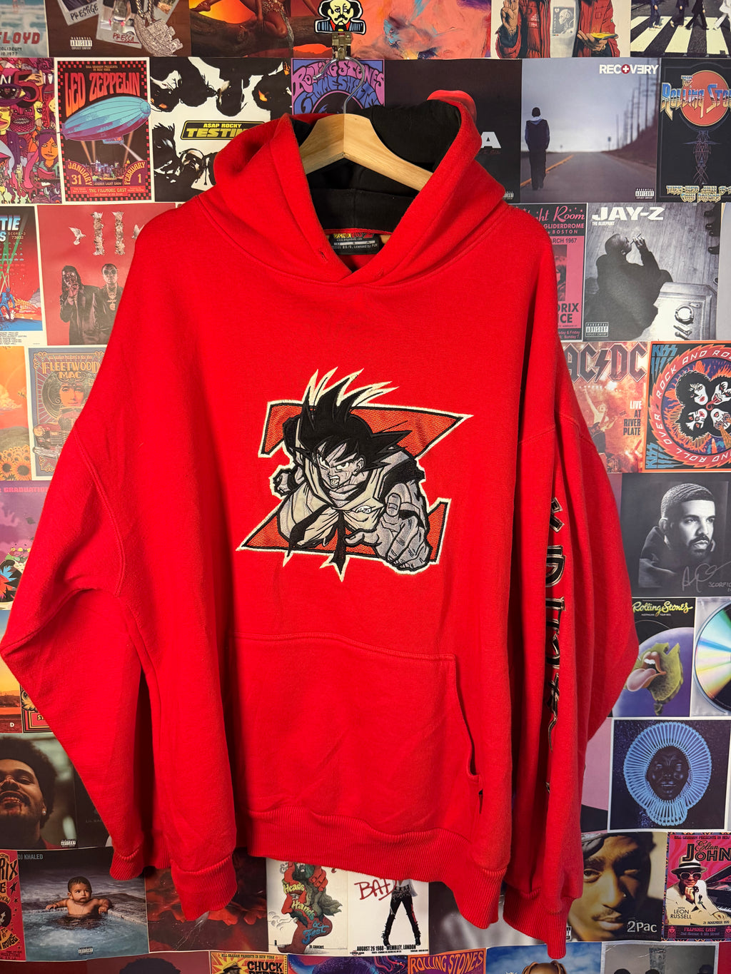 Vintage 2001 Dragon Ball Z Goku Embroidered Hoodie