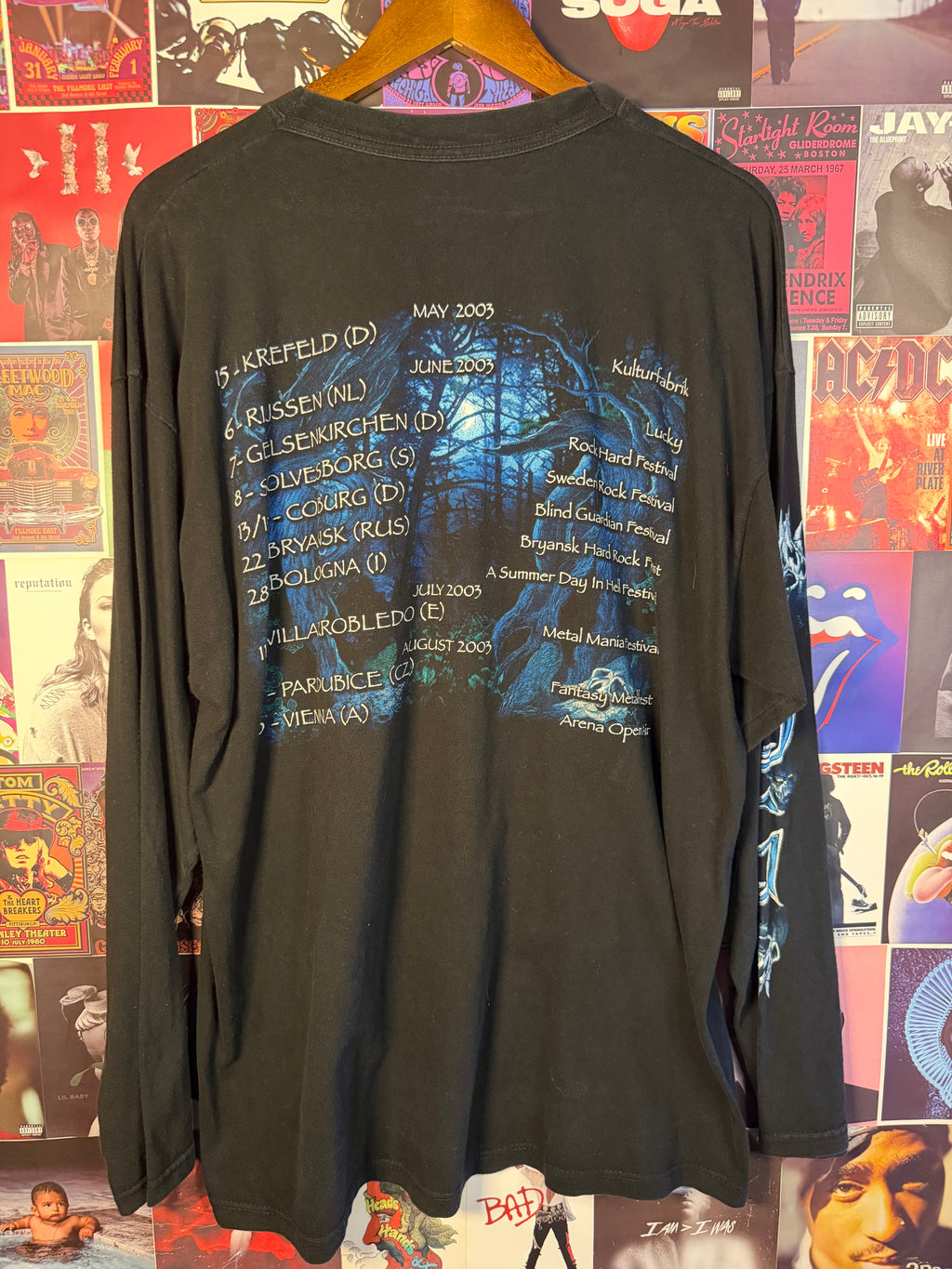 Vintage 2003 Blind Guardian European Tour Long Sleeve Shirt