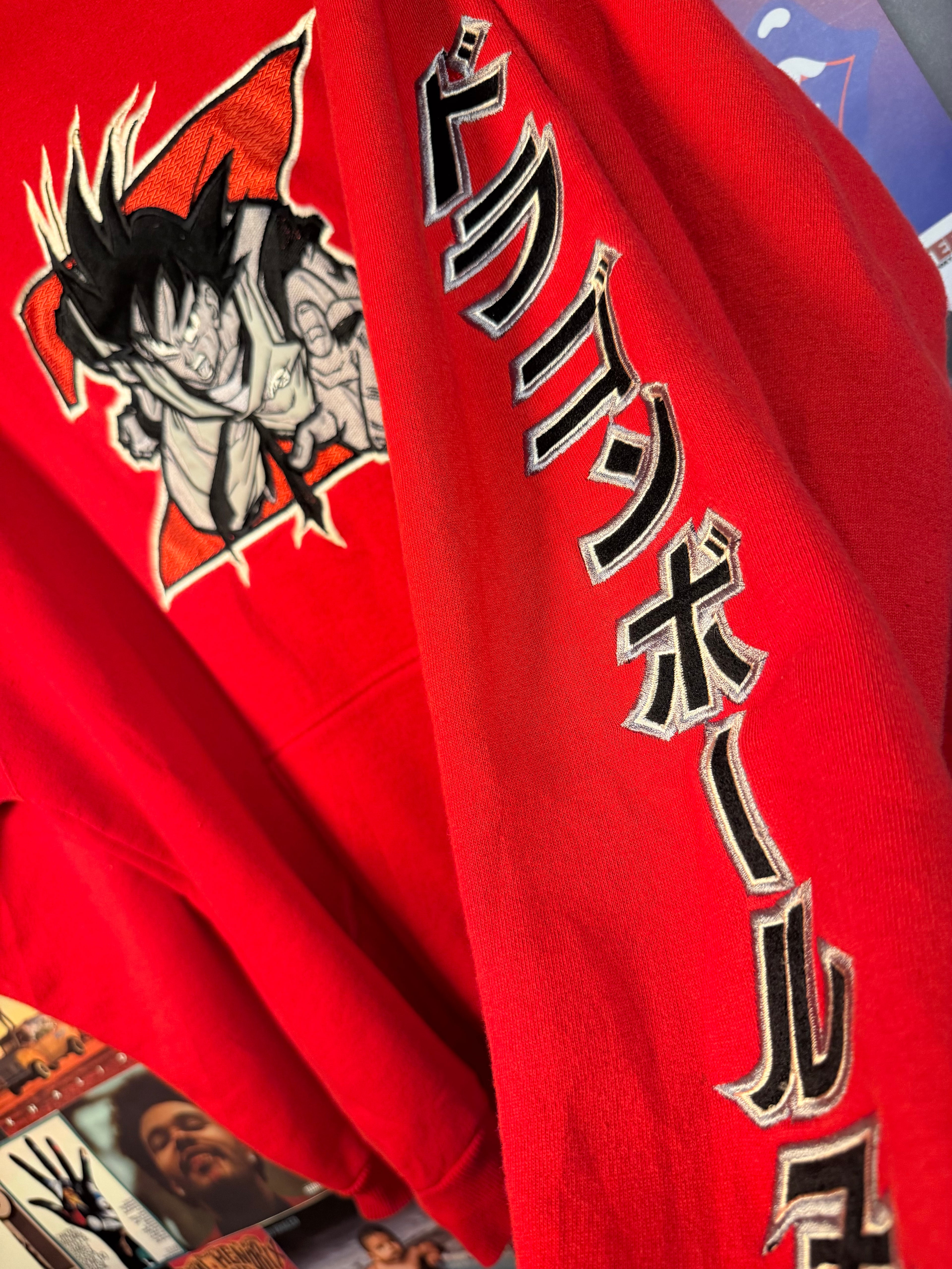 Vintage 2001 Dragon Ball Z Goku Embroidered Hoodie