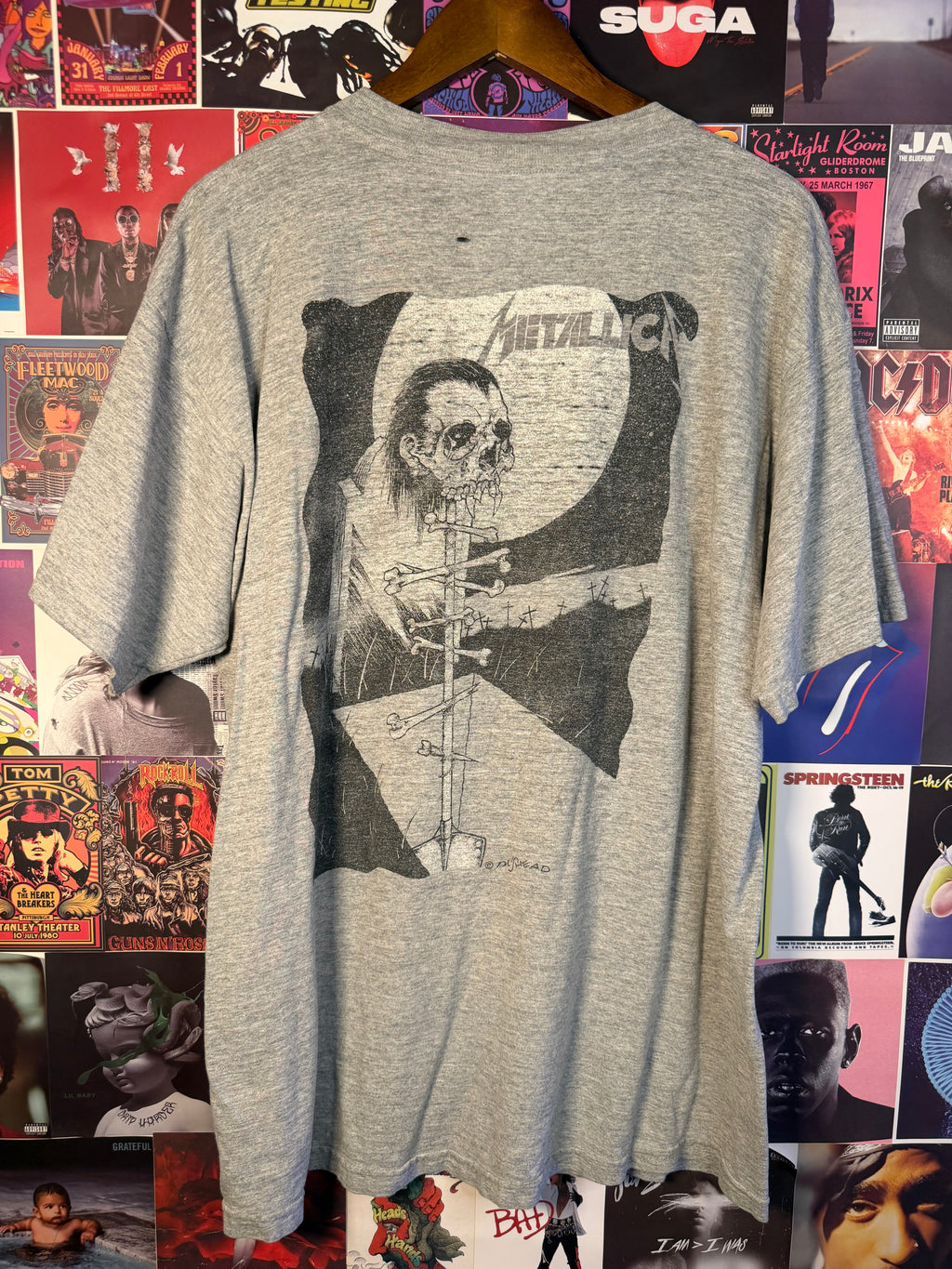 Vintage Metallica No Life Til Leather Pushead T Shirt