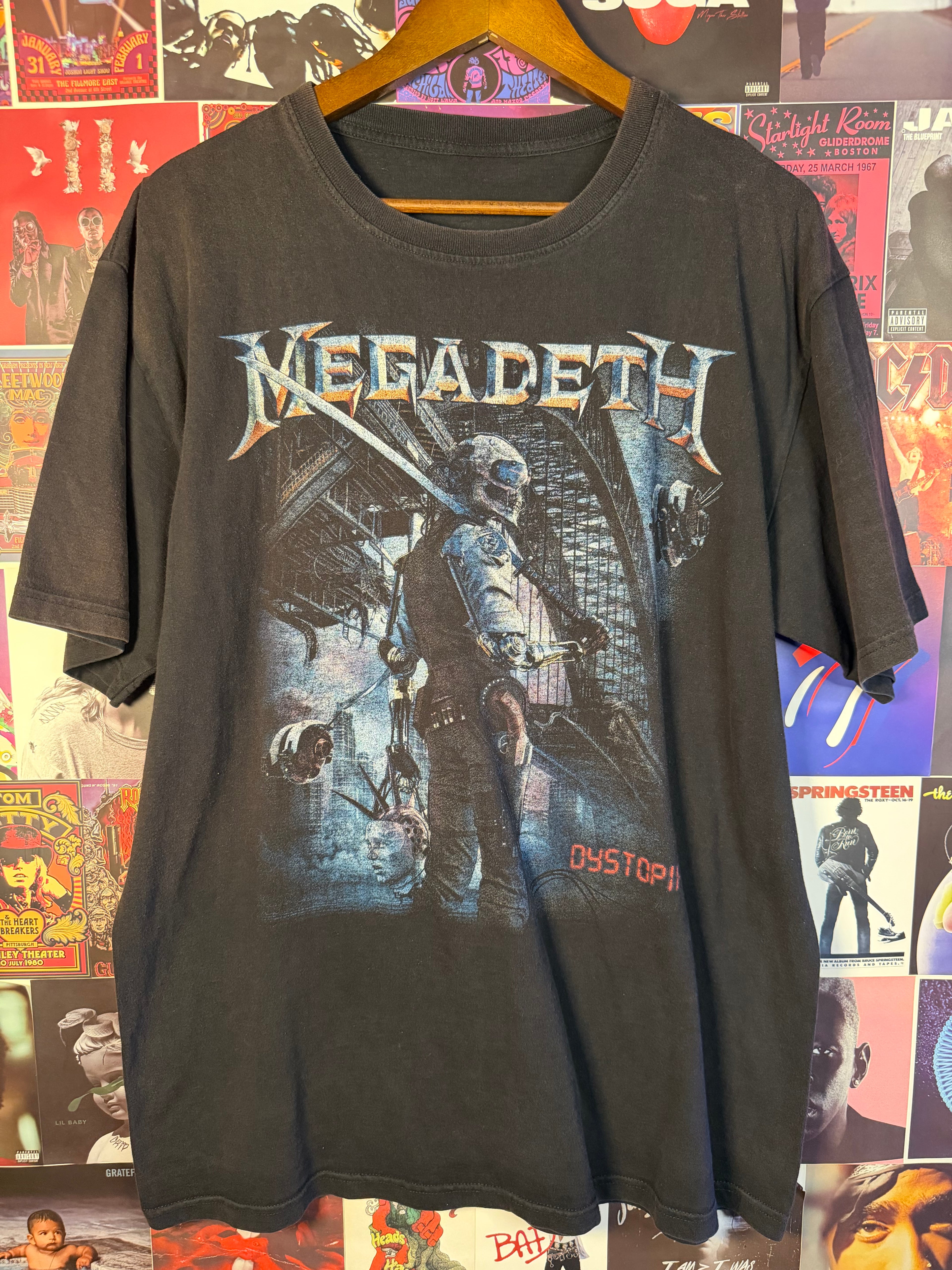 Megadeth Dystopia Vic Rattlehead Double Sided Band T-Shirt