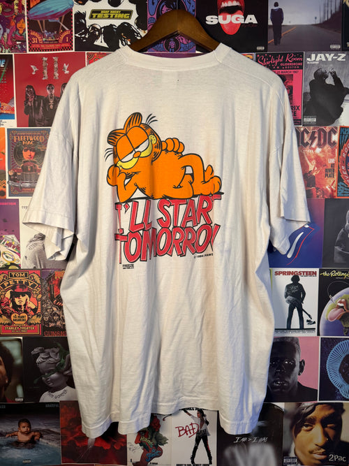 1994 Garfield “Pump It Up!” / “I’ll Start Tomorrow” Double Sided Tee