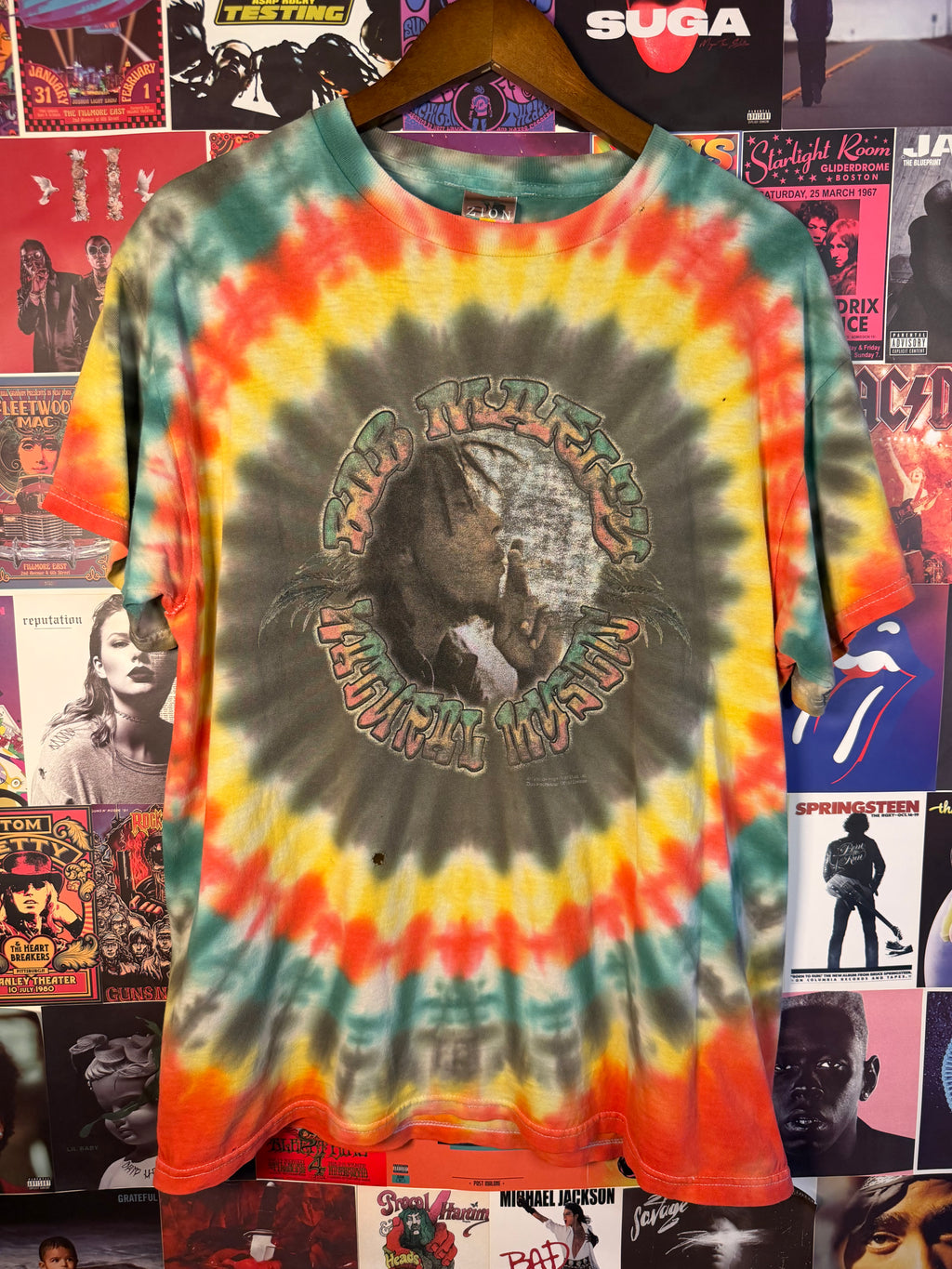 Vintage Bob Marley Rasta Tie Dye Graphic T-Shirt