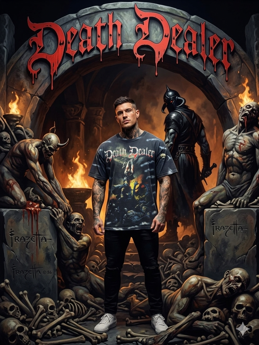 Vintage Death Dealer Fantasy Art Tee